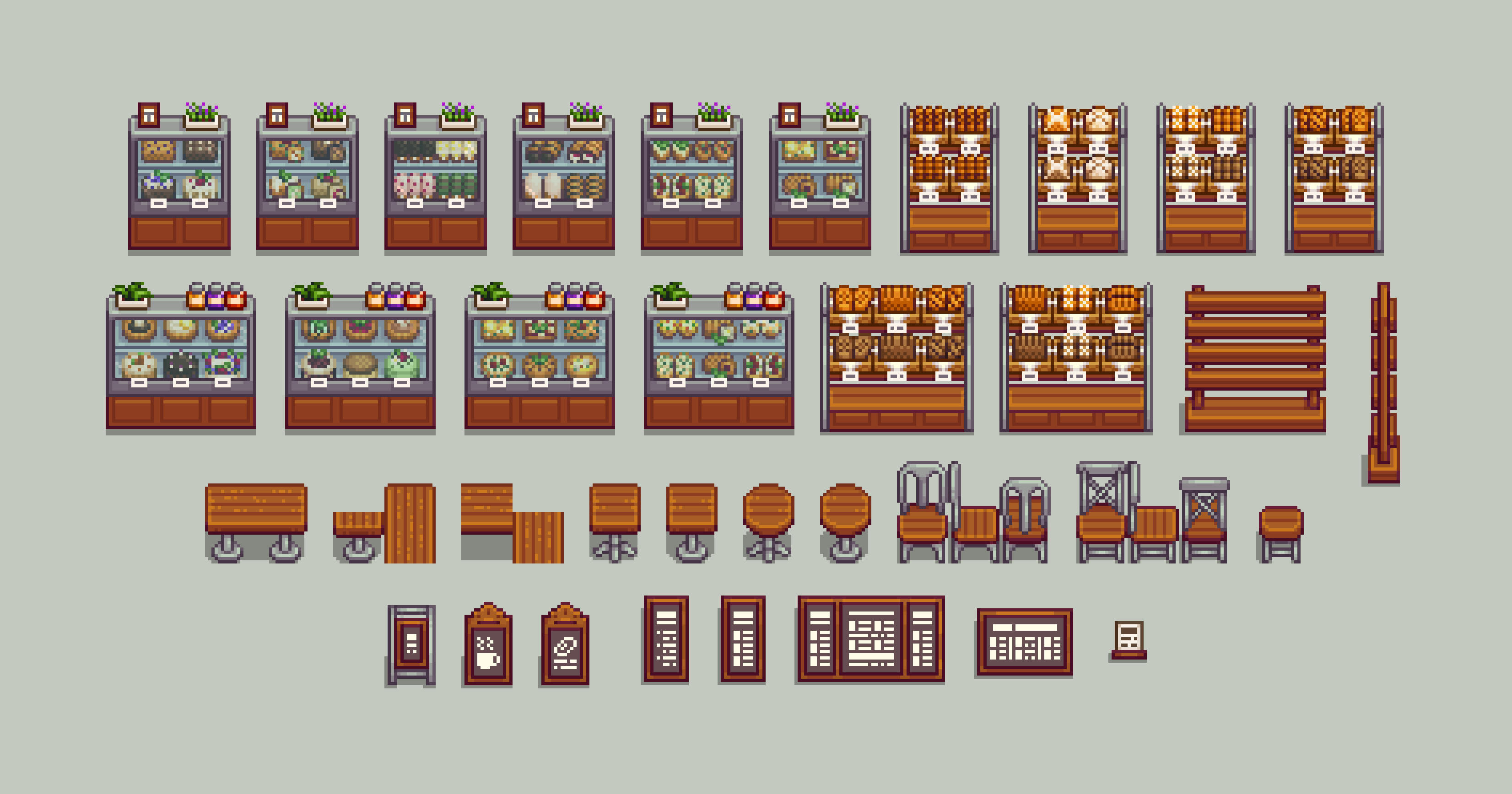 Kisaa's Cozy Rustic Bakery n' Cafe Furniture